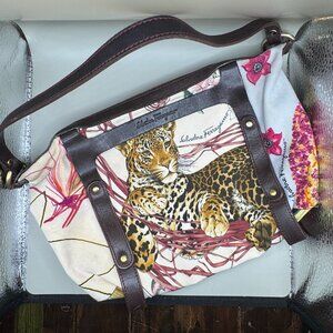 Salvatore Ferragamo Leopard Jungle Shoulder Bag
